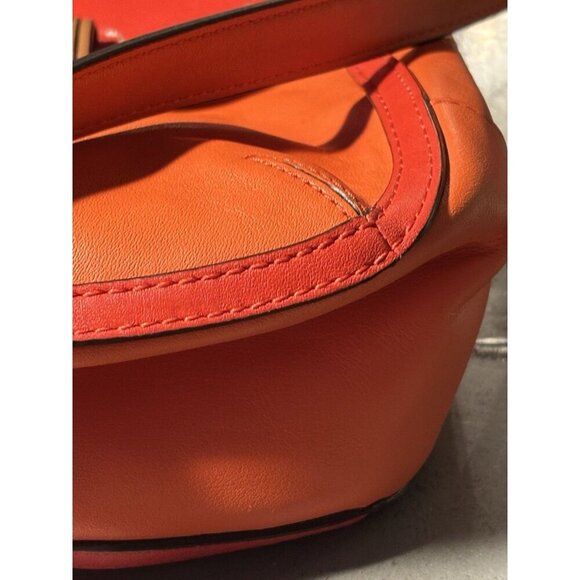 Coach Poppy Large Dylan Satchel Purse Handbag Shoulder Crossbody Leather - Picture 9 of 16